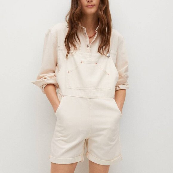 NWT white Mango dungarees - Picture 9 of 10